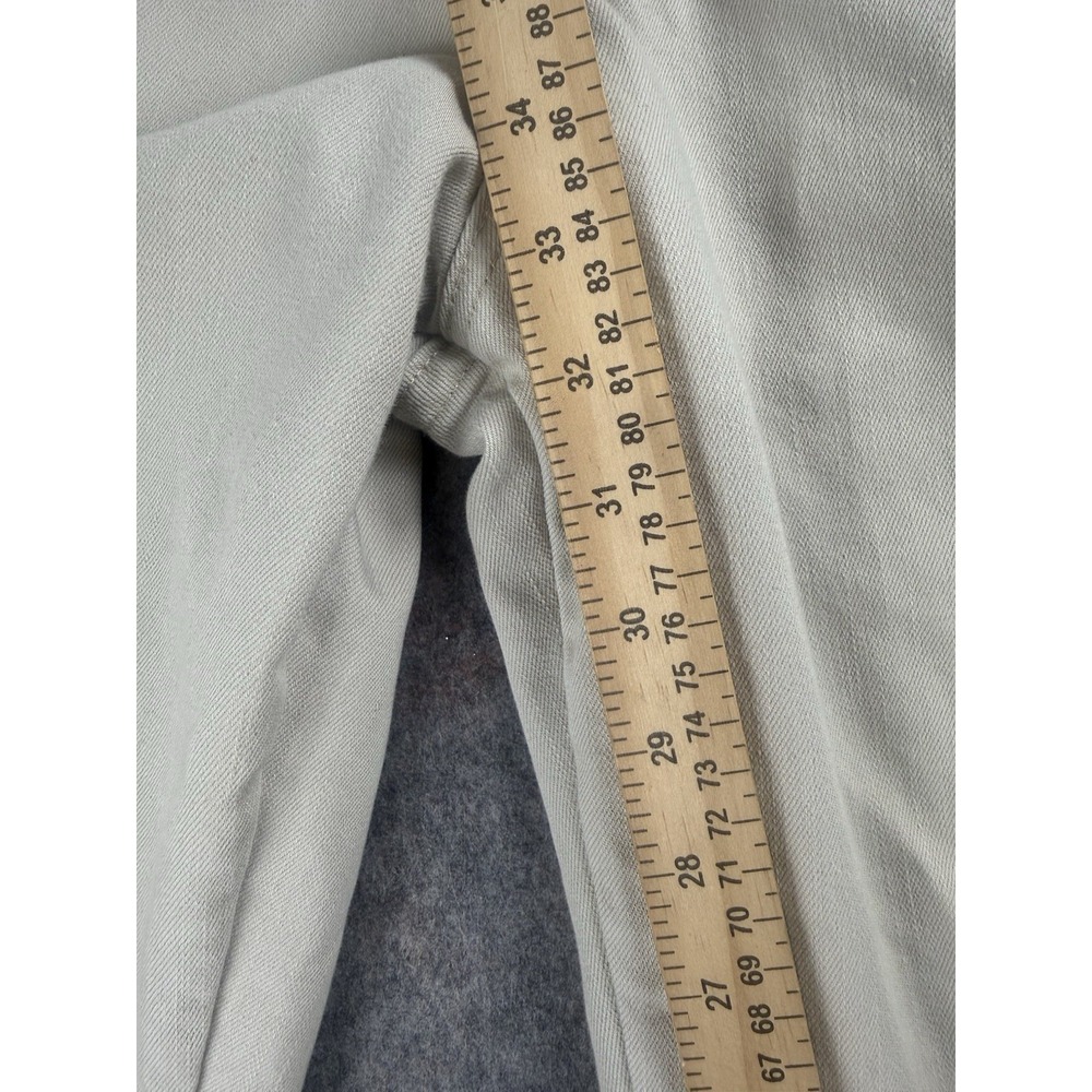 LEE Relaxed At The Waist Straight Leg Khaki Denim Jeans Size 8 Long 5-Pocket - Picture 5 of 8